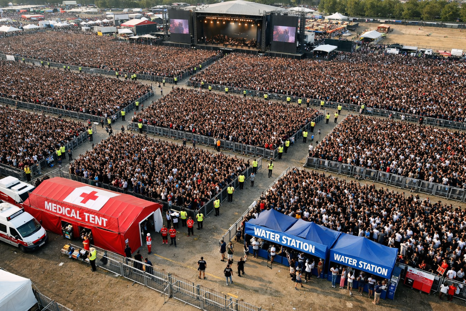 Festival alanında kalabalık yönetimi ve güvenli hareket stratejileri