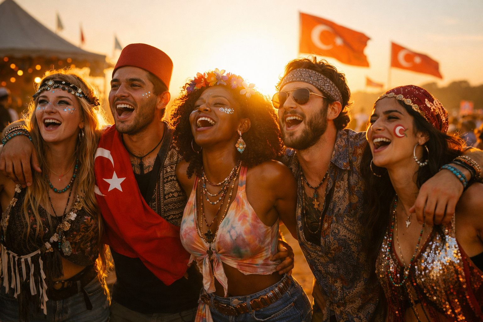 Festival alaninda topluluk deneyimi