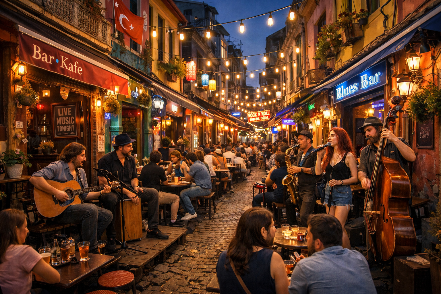 İzmir Alsancak kültürel yaşam ve canlı müzik mekanları