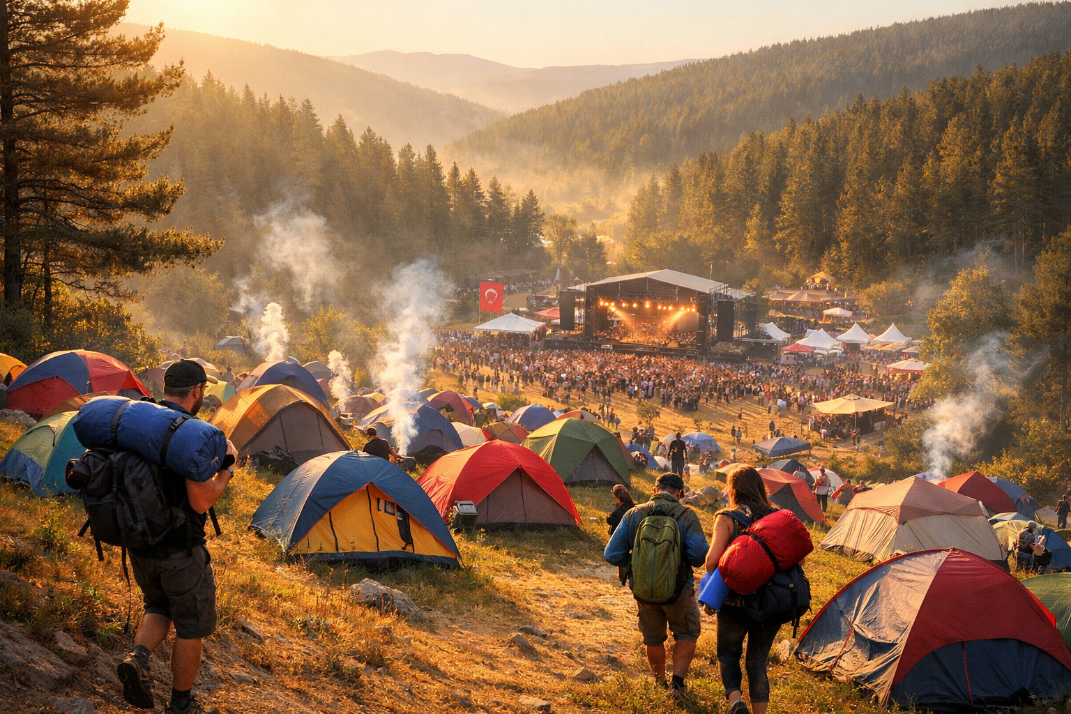 Kamp festivali alani