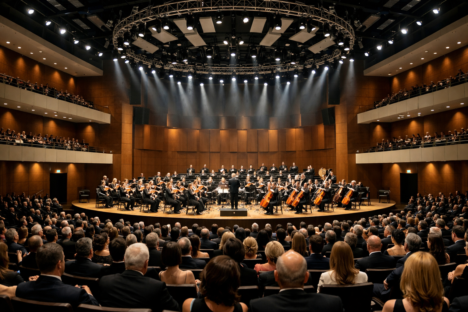 Kapali mekan canli muzik sahnesi