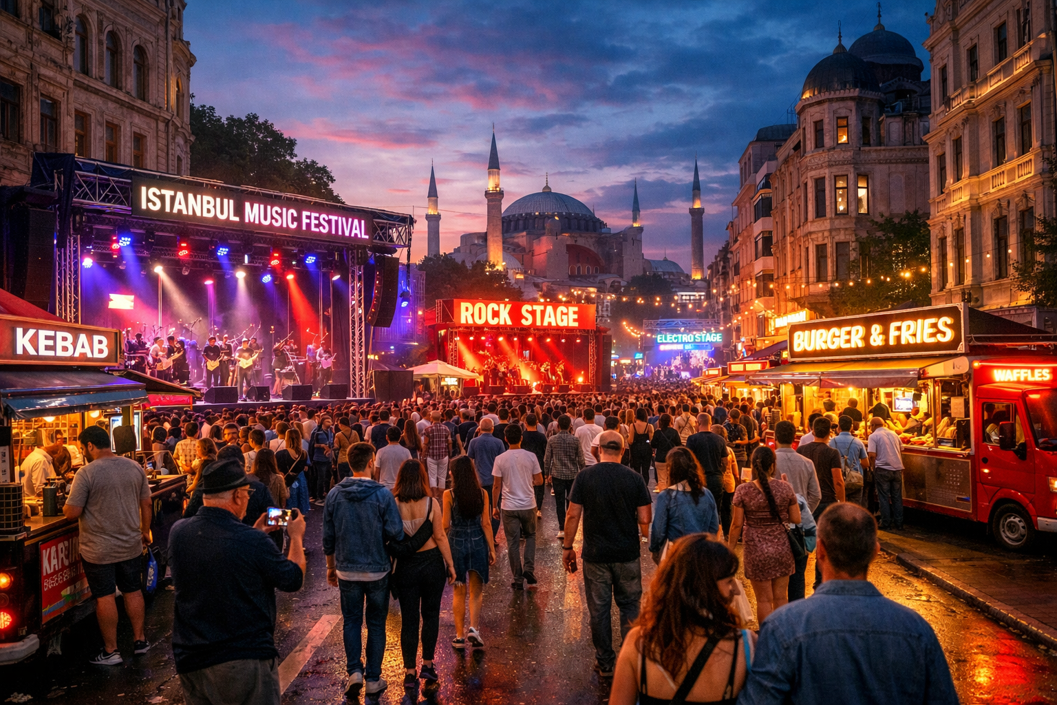 Sehir ici festival ortami